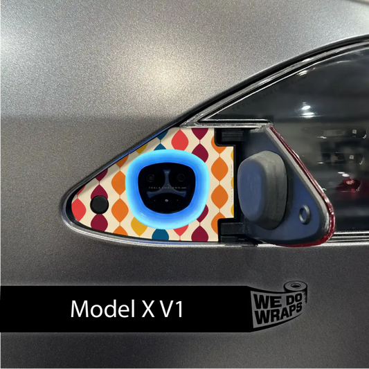 60s Garland Tesla Charge Port Wrap | Model X