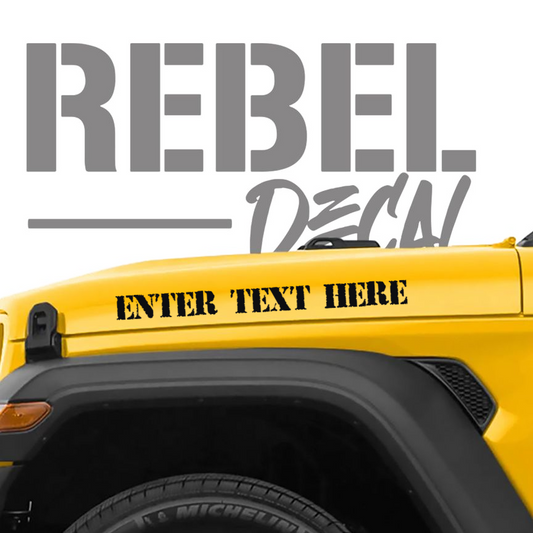 NEW! Custom Jeep Name Decals