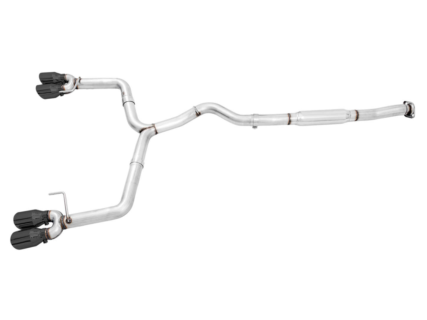AWE Tuning Track Edition Exhaust for VA / GV WRX / STI Sedan - Diamond Black Quad Tips (102mm) 3020-43066