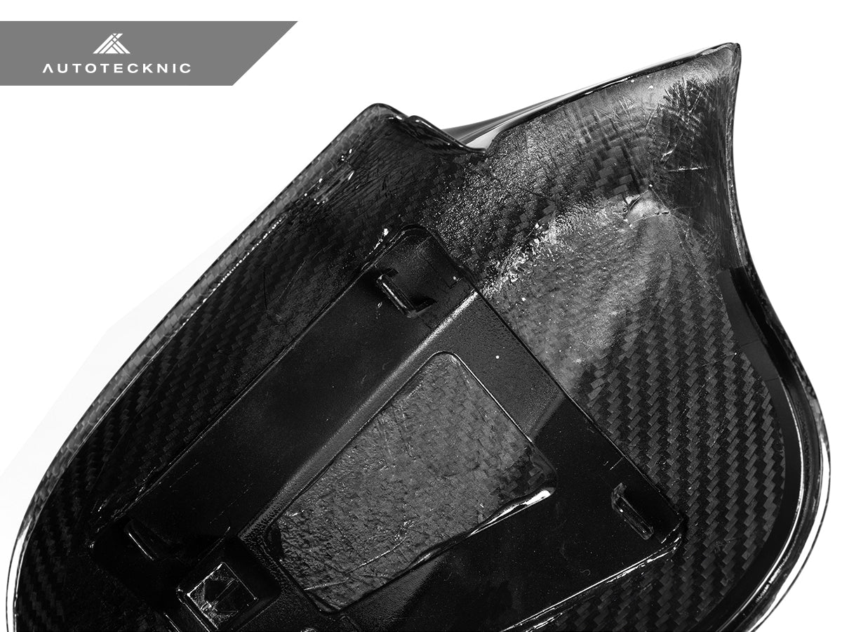 AutoTecknic Dry Carbon Fiber Mirror Cap Set - E90 3-Series Sedan LCI