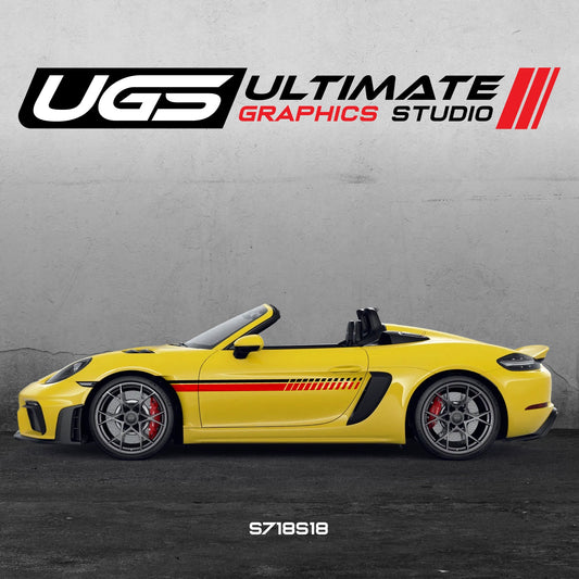 PORSCHE RACING SIDE SKIRT GRAPHICS