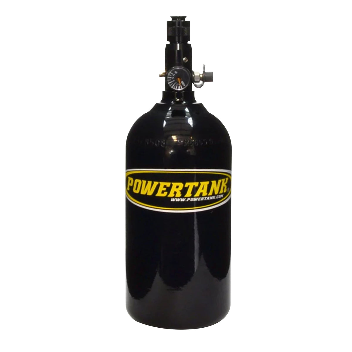Nitrogen Bottle with Regulated Valve Gloss Black Powdercoat Power Tank