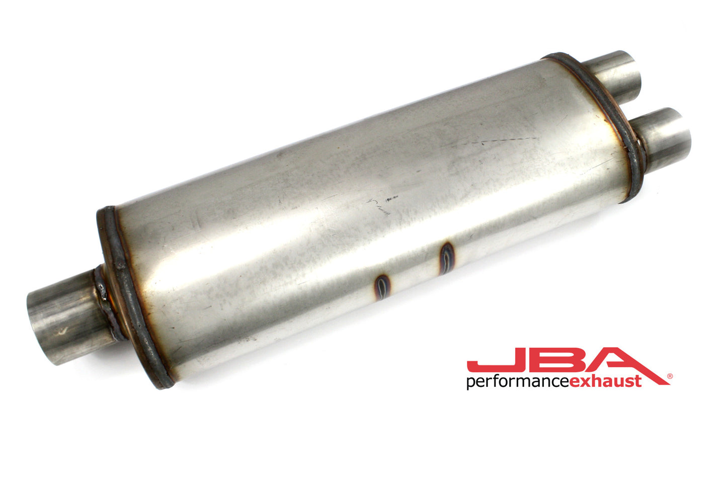 JBA Chambered 304SS Muffler 3" Center Inlet/2.5" Dual Outlet 40-252500
