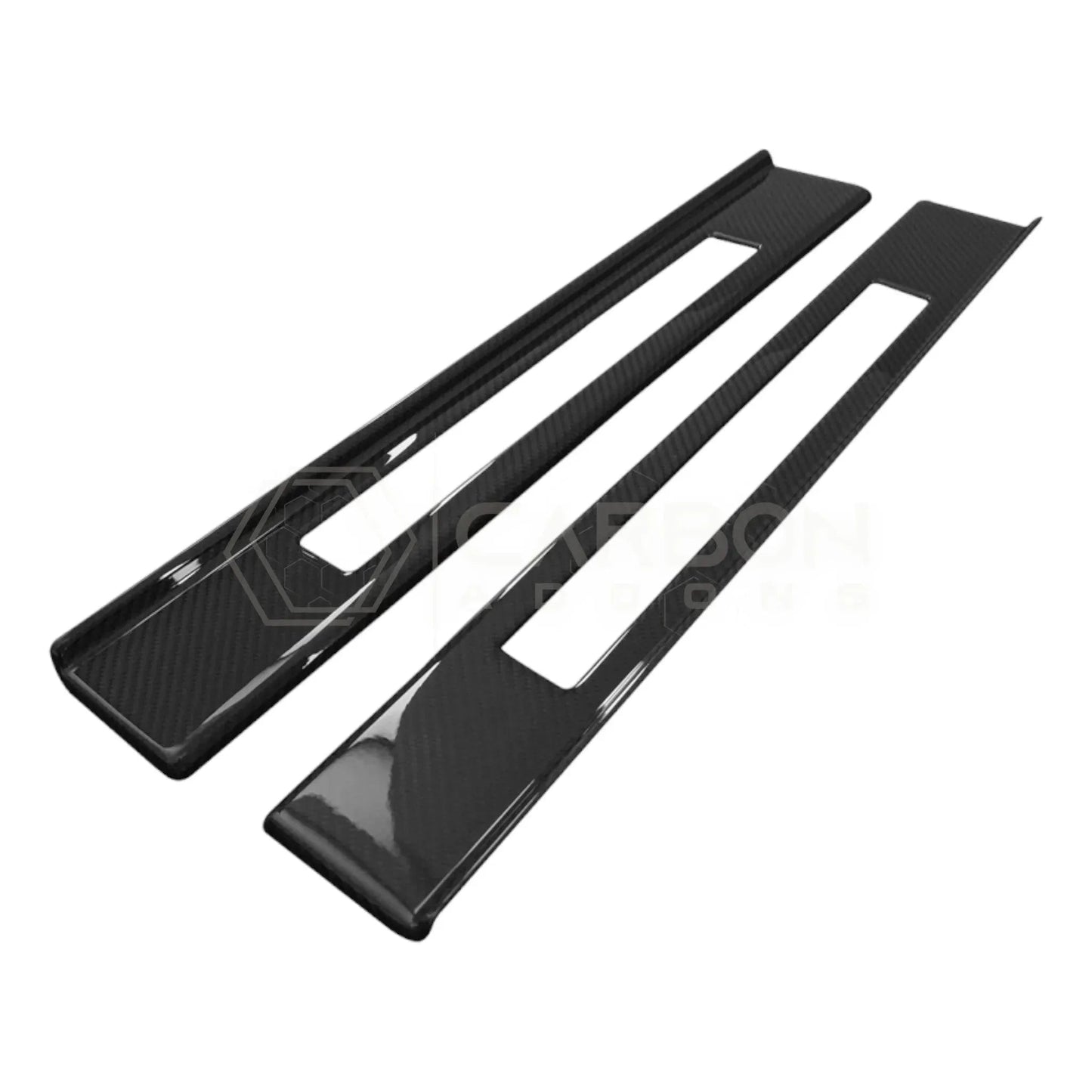 2024+ S650 Mustang Hard Carbon Fiber Door Sills Trim Cover