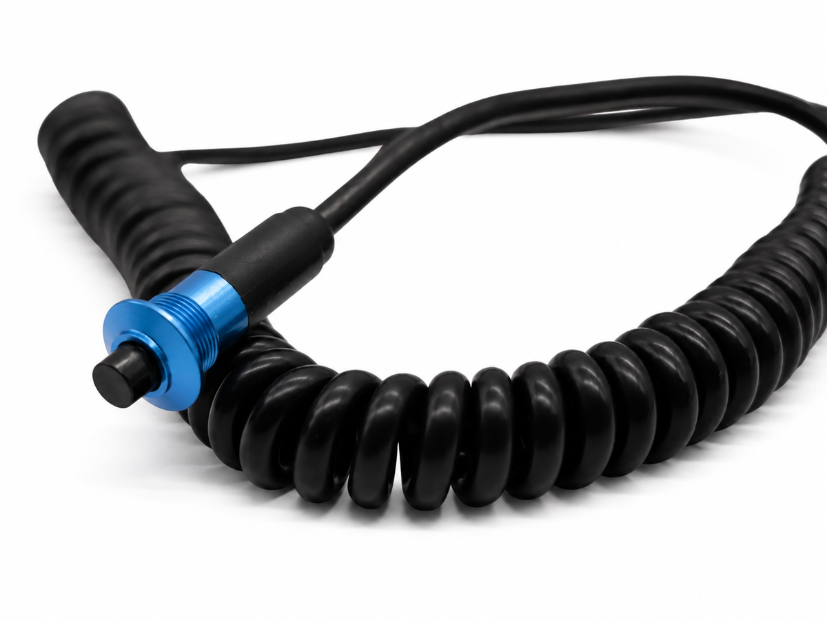 Granatelli Blue 10A Pin Head Momentary Push Button Switch w/ 6' Retractable Cord – 810101BL
