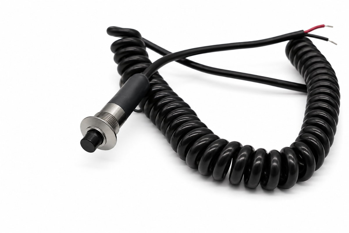 Granatelli Silver 10A Pin Head Momentary Push Button Switch w/ 6' Retractable Cord – 810101SL