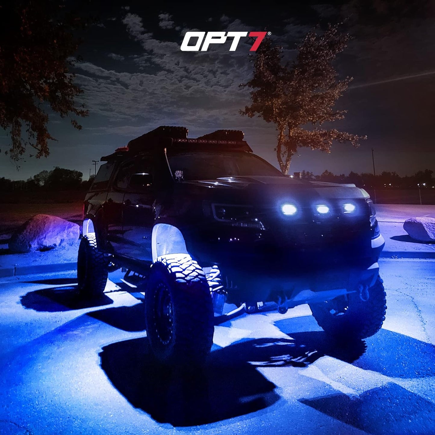 Triple Tailgate Bundle: Triple Tailgate + Quantum Rock Light+ LED Grille Lighting w- Bluetooth APP and Remote Controlled
