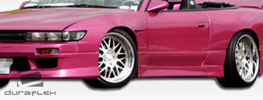 Extreme Dimensions Duraflex V-Speed Side Skirts Compatible With 1989-1994 Nissan 240SX - 2 Piece - 100887
