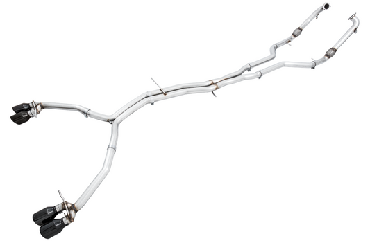AWE Tuning Track Edition Exhaust for Audi B9 S5 Sportback - Non-Resonated (Black 90mm Tips) 3010-43060
