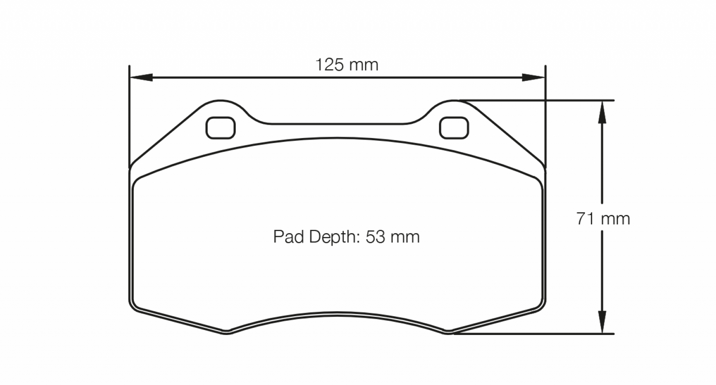 PAGID Racing Pagid Racing 8023 RST3 Compound Brake Pads 8023-RST3