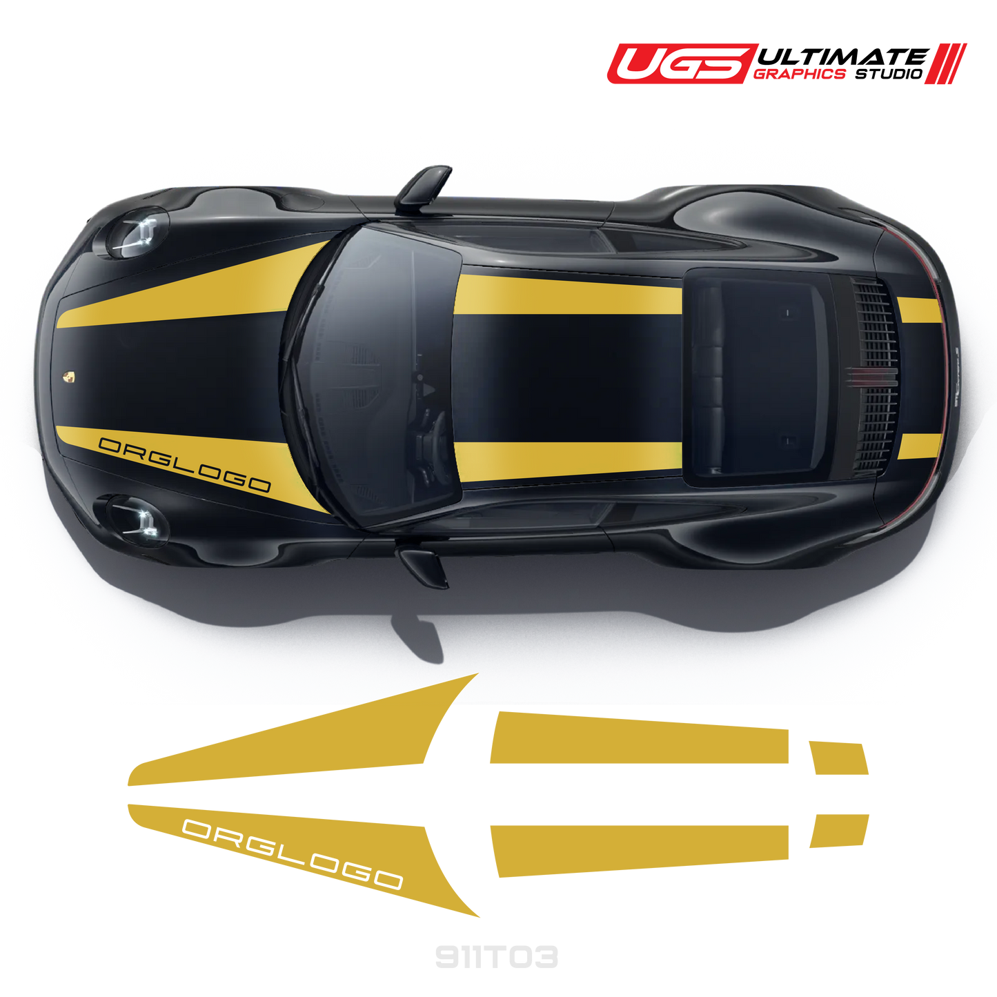 Top Dual Racing Graphics fits Porsche 911