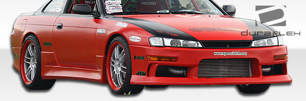 Extreme Dimensions Duraflex V-Speed Side Skirts Compatible With 1995-1998 Nissan 240SX - 2 Piece - 101651
