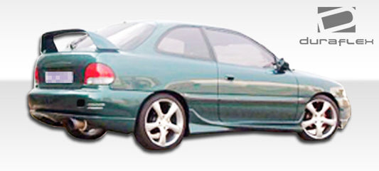 Extreme Dimensions Duraflex Evo Rear Bumper Cover Compatible With 1995-1999 Hyundai Accent - 1 Piece - 101587