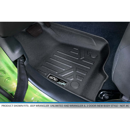 SmartCoverage™ Floor Liners For 2020-2026 Jeep Gladiator with Lockable Rear Underseat Storage