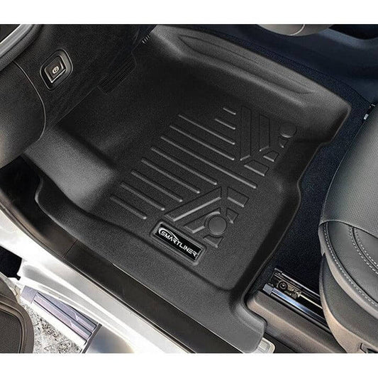 SMARTLINER Custom Fit Floor Liners For 2019-2024 Chevrolet Silverado 1500 Double Cab with Carpet Flooring and 1st Row Bucket Seats (without 2nd Row Under Seat Storage)