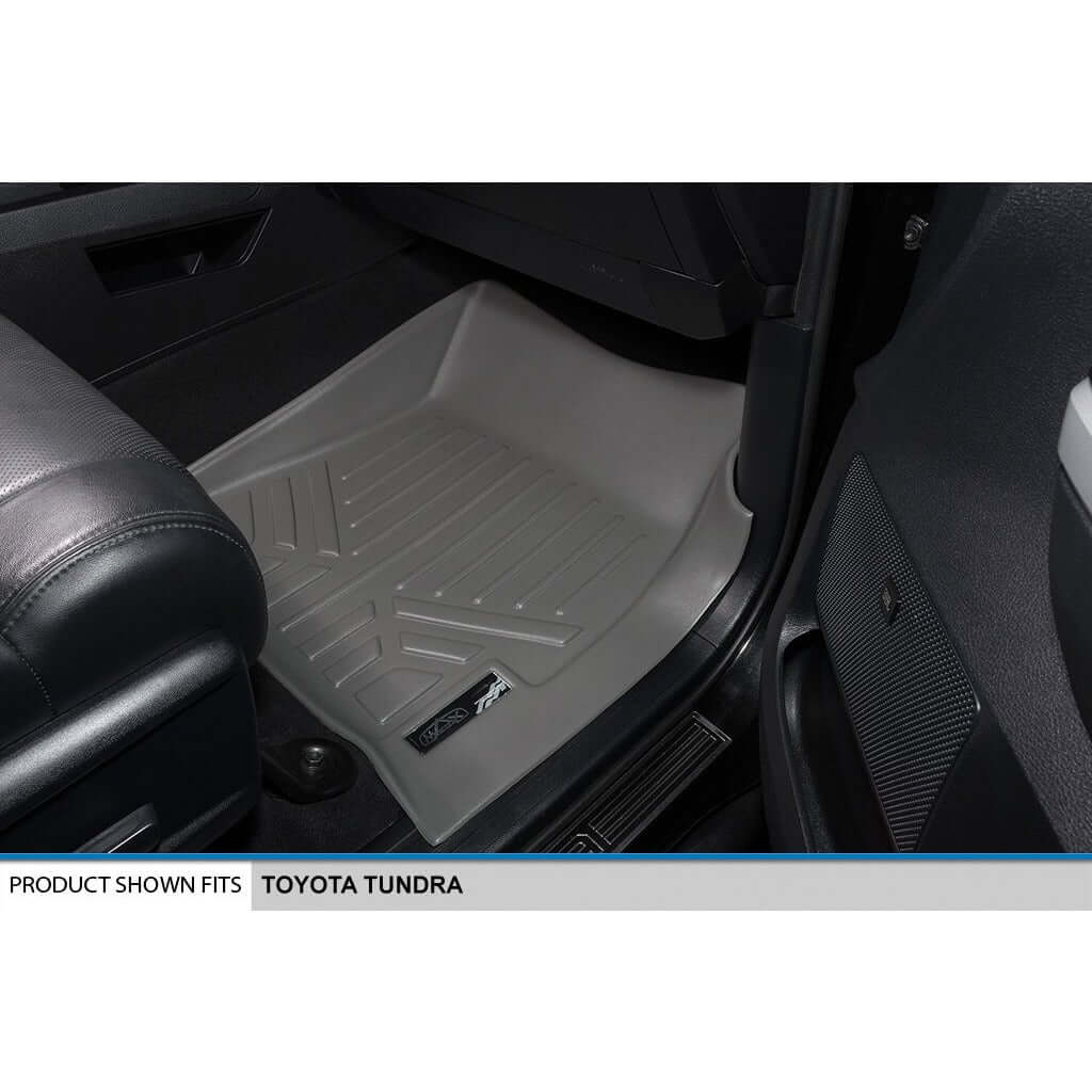 SMARTLINER Custom Fit Floor Liners For 2007-2021 Toyota Tundra CrewMax Cab (with Coverage Under 2nd Row Seat)