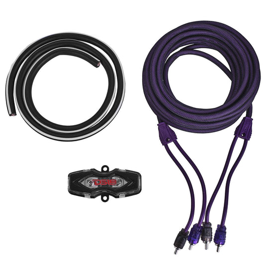 4-GA Amplifier Installation Wiring Kit - Purple