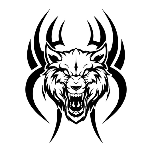 Tribal Wolf Hood Graphic