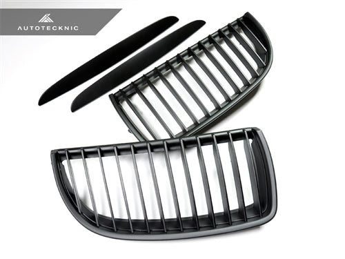 AutoTecknic Stealth Black Front Grille Set - E90 Sedan / E91 Wagon | 3 Series