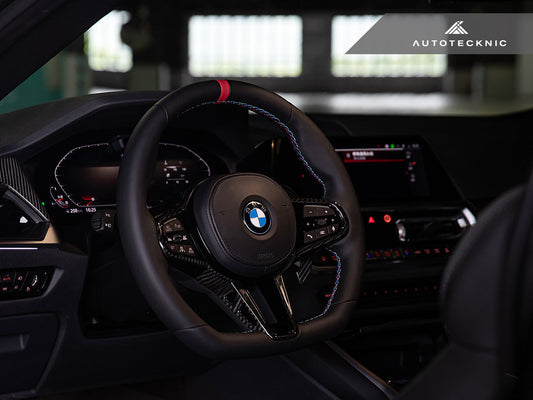 AutoTecknic LCI Carbon Steering Wheel Trim - BMW G42 2-Series 2025-Up