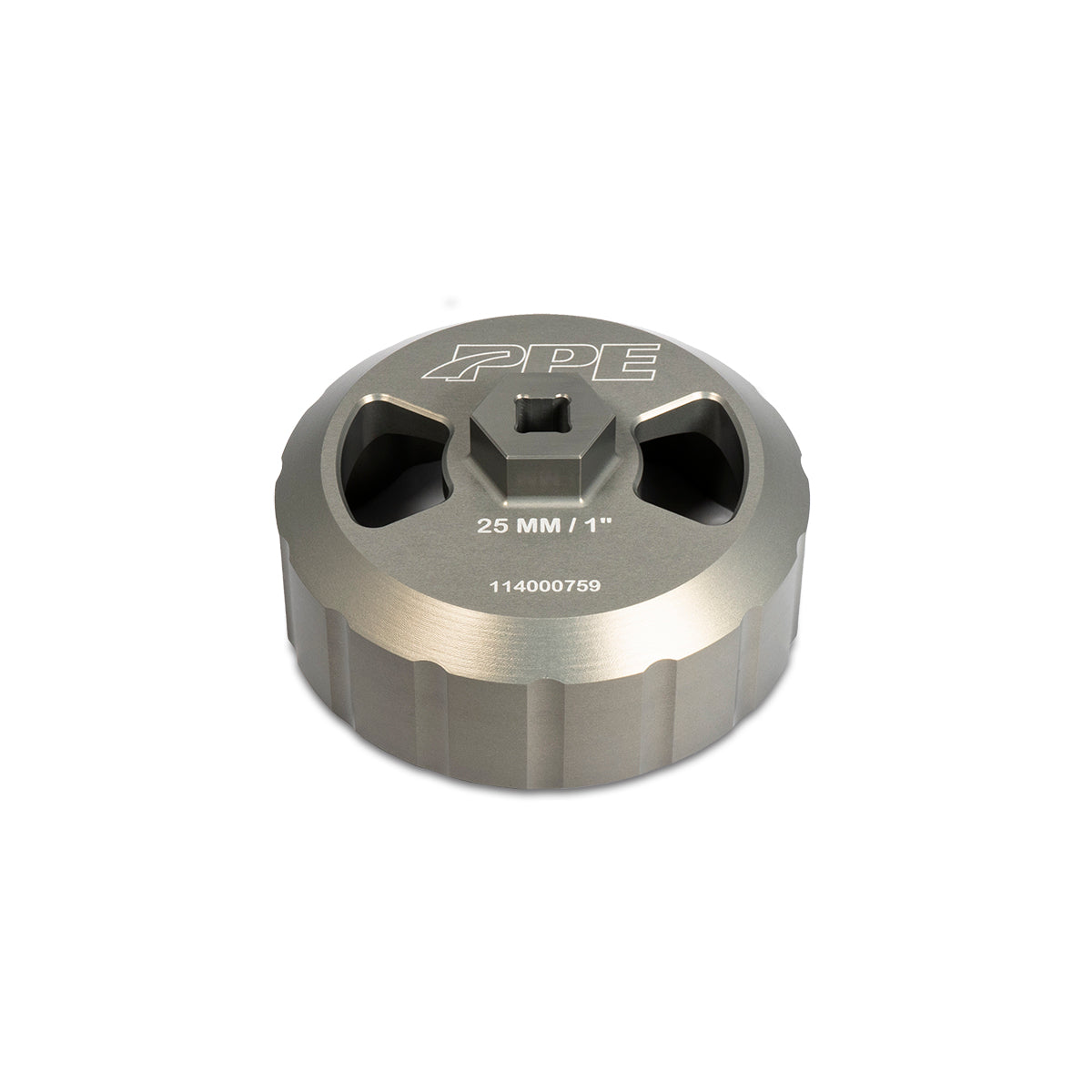 Hard Anodized Billet Aluminum Engine Oil Filter Socket 93mm 15F - PPE - Pacific Performance Engineering