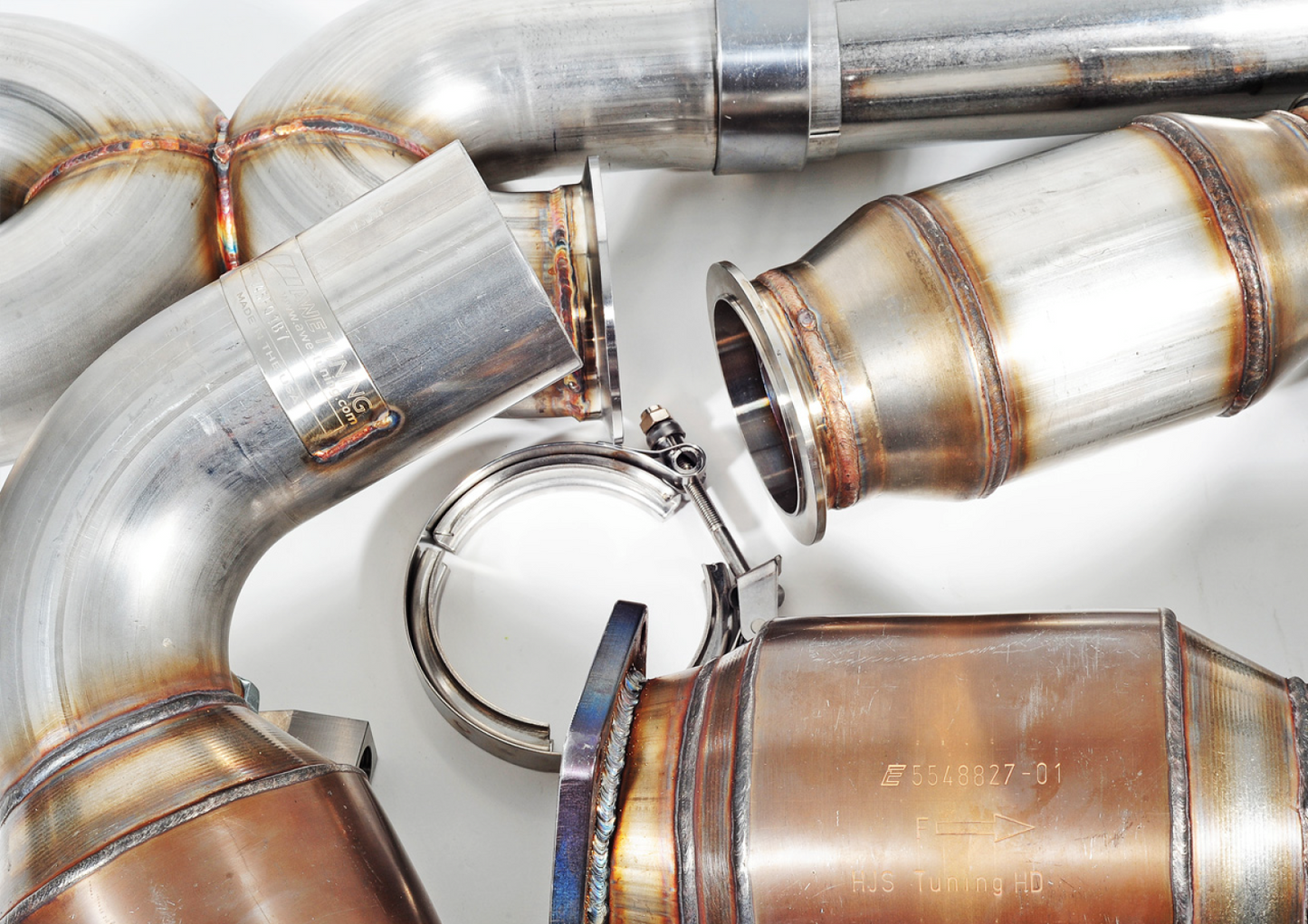 AWE Tuning Performance Exhaust for Porsche 997.2 Turbo / S - Stock Tips 3010-11028