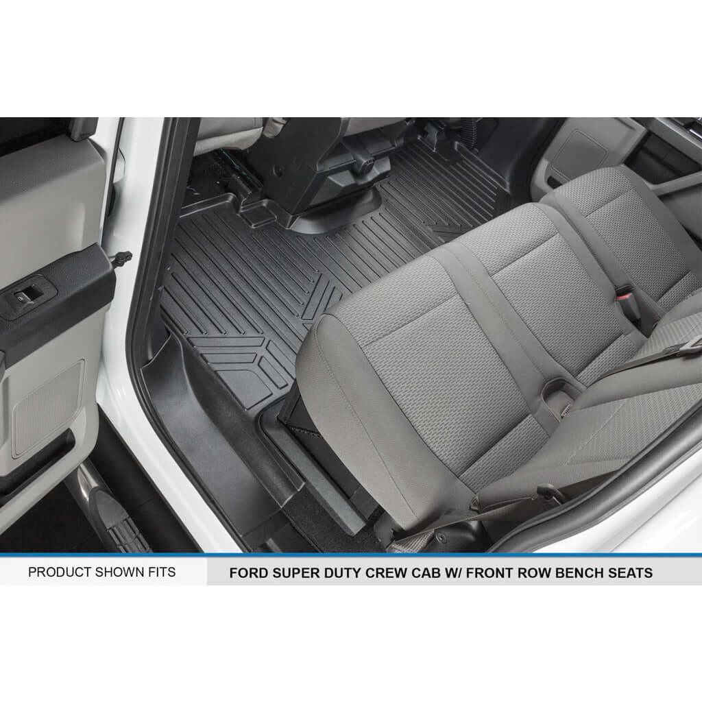 SMARTLINER Floor Liners for 2017-2026 Ford F-250/F-350 Super Duty Crew Cab (1st Row Bench)