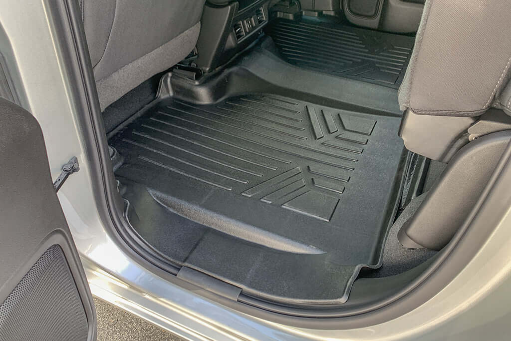 SMARTLINER Custom Fit Floor Liners Compatible With 2020-2025 Chevrolet Silverado 2500 HD | 3500 HD (Double Cab|Carpeted Flooring|1st Row Bench Seat|Without Over the Hump Coverage|without 2nd Row Underseat Storage)