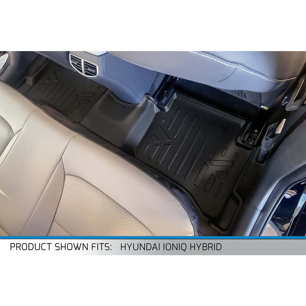 SMARTLINER Floor Liners for 2017-2022 Hyundai Ioniq Hybrid with Subwoofer in Cargo Area (Does Not Fit Electric Models)