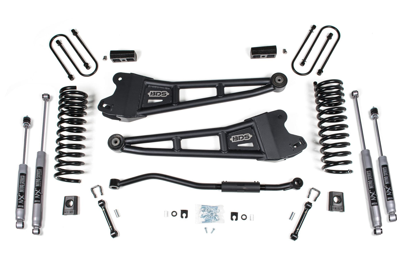 BDS SUSPENSION 3 Inch Lift Kit W/ Radius Arm - Ram 3500 (13-18) 4WD - Diesel BDS1622FPE