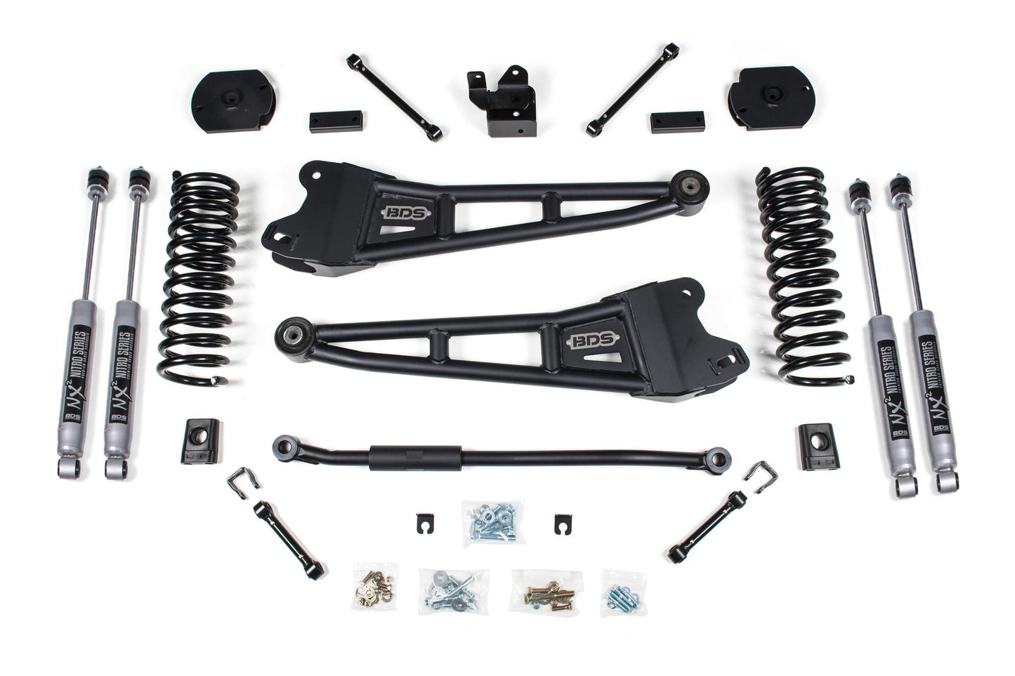 BDS SUSPENSION 3 Inch Lift Kit W/ Radius Arm - Ram 2500 (14-18) 4WD - Diesel BDS1624FPE