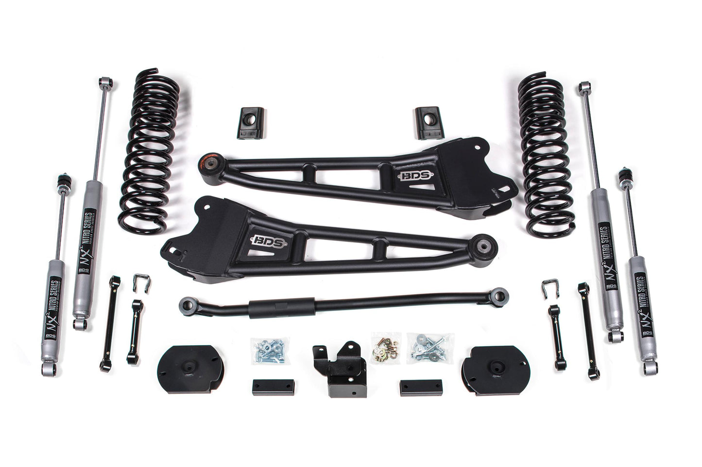 BDS SUSPENSION 3 Inch Lift Kit W/ Radius Arm - Ram 2500 (19-24) 4WD - Diesel BDS1653FPE