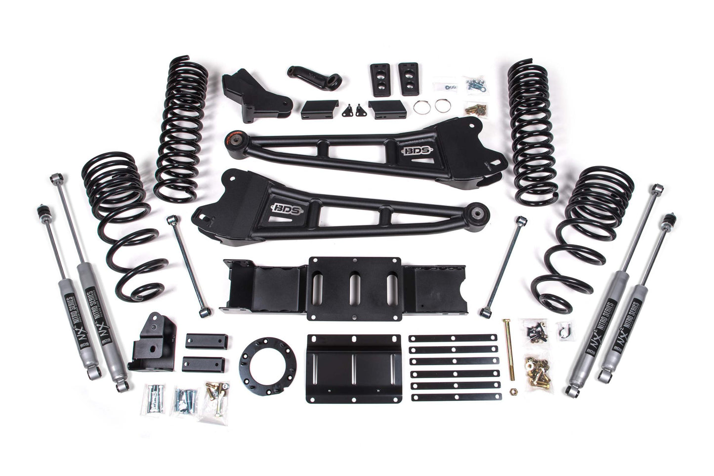 BDS SUSPENSION 4 Inch Lift Kit W/ Radius Arm - Ram 2500 (19-24) 4WD - Diesel BDS1660FPE