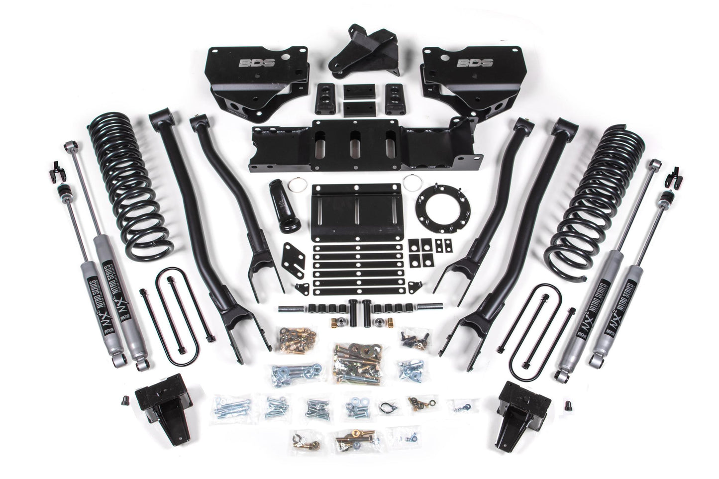 BDS SUSPENSION 5.5 Inch Lift Kit W/ 4-Link - Ram 3500 (19-24) 4WD - Gas BDS1695FPE