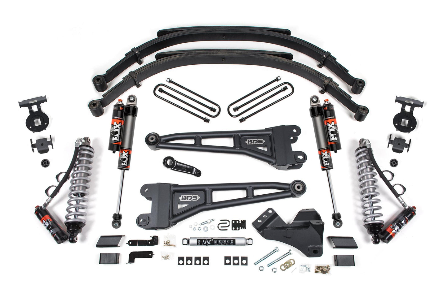 BDS SUSPENSION 5 Inch Lift Kit W/ Radius Arm - FOX 2.5 Coil-Over Conversion - Performance Elite - Ford F250/F350 Super Duty (23-24) 4WD - Diesel BDS2211FPE