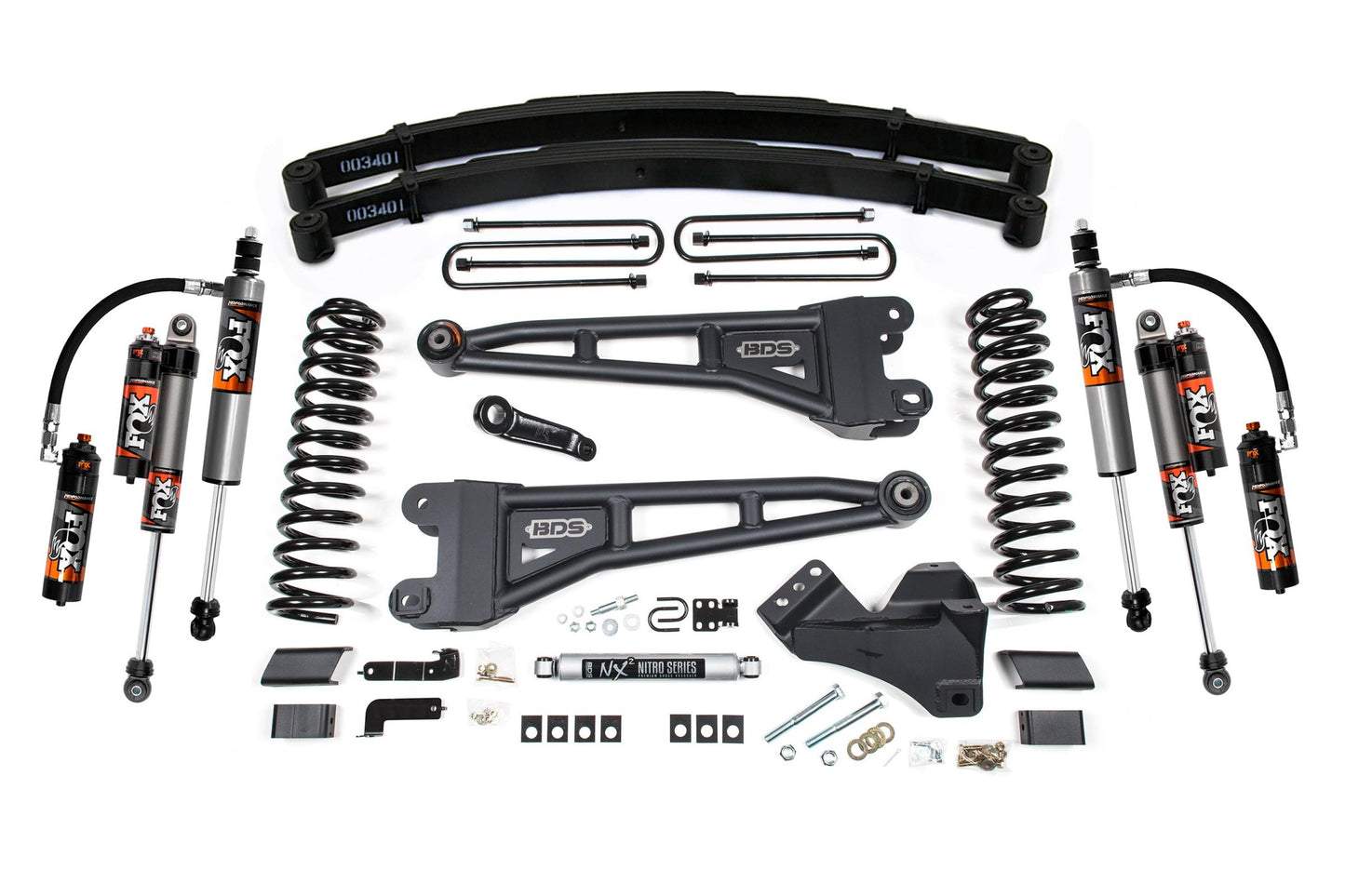 BDS SUSPENSION 4 Inch Lift Kit W/ Radius Arm - Ford F250/F350 Super Duty (17-19) 4WD - Gas BDS2235FPE
