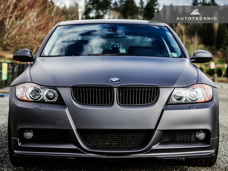 AutoTecknic Glazing Black Front Grille Set - BMW E90 Sedan | E91 Wagon | 3-Series