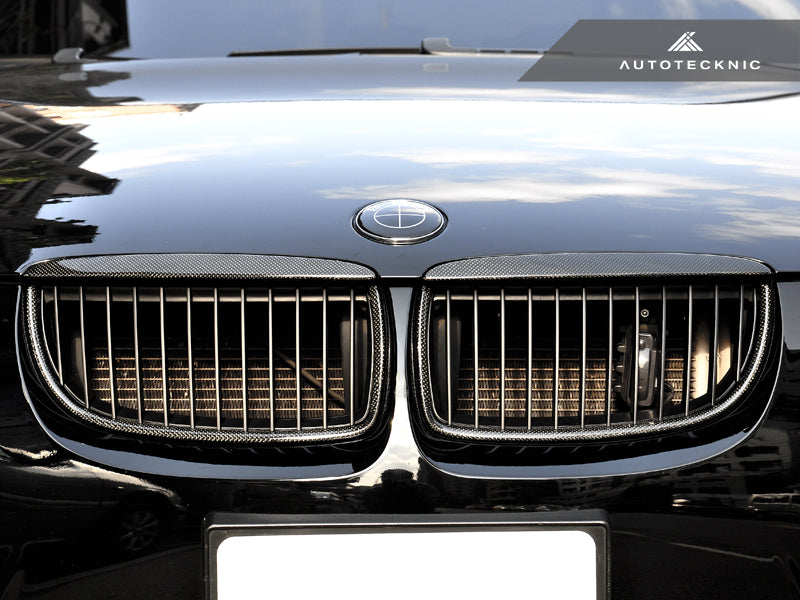 AutoTecknic Carbon Fiber Front Grille Set - BMW E90 Sedan | E91 Wagon | 3-Series