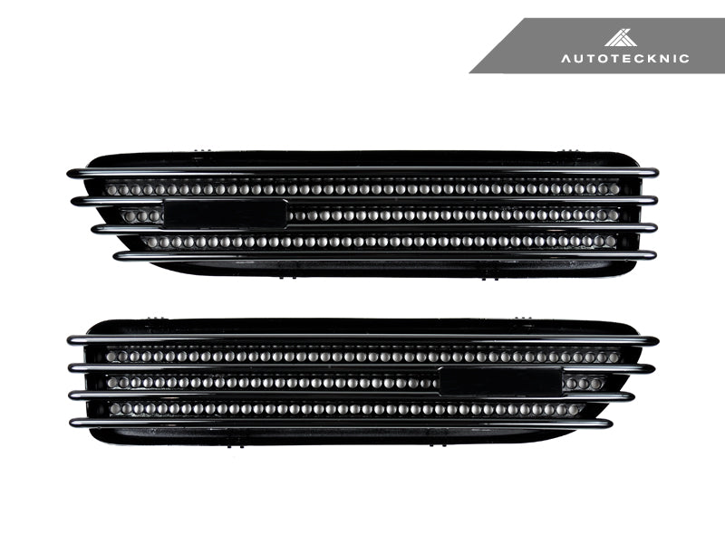 AutoTecknic Replacement Glazing Black Fender Gills - E46 M3