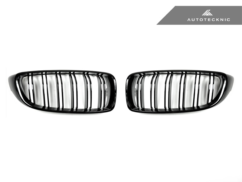 AutoTecknic Dual-Slats Stealth Black Front Grille Set - F34 3-Series Gran Turismo main image 1