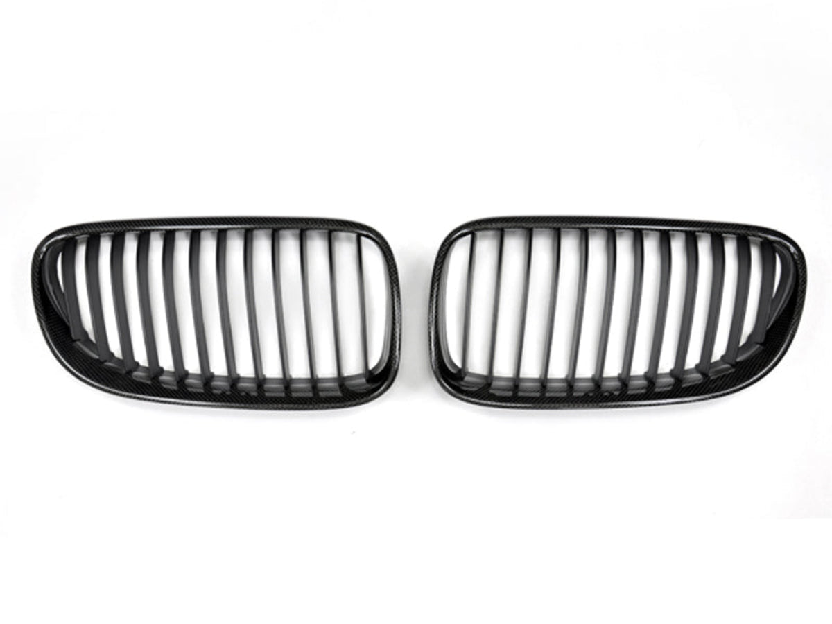 AutoTecknic Carbon Fiber Front Grille Set - BMW E92 Coupe | E93 Cabrio | 3-Series LCI