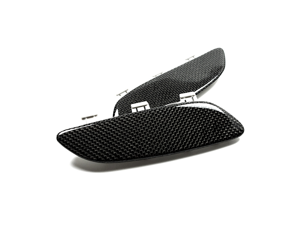 AutoTecknic Carbon Fiber Front Bumper Reflectors - BMW E90 E92 E93 M3 (2008-2013)