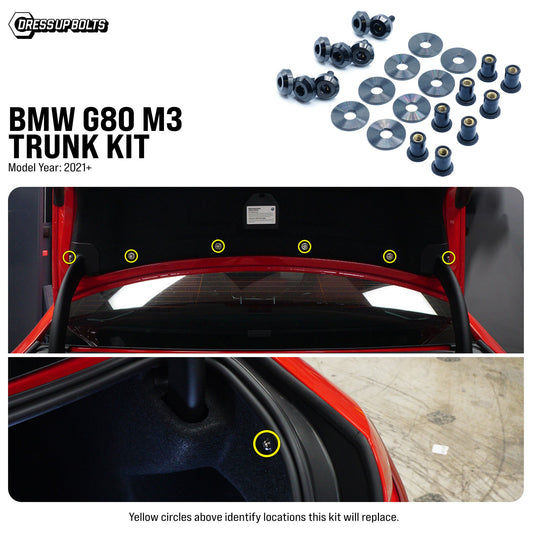 Titanium Hardware Trunk Kit - BMW G80 M3 (2021+)