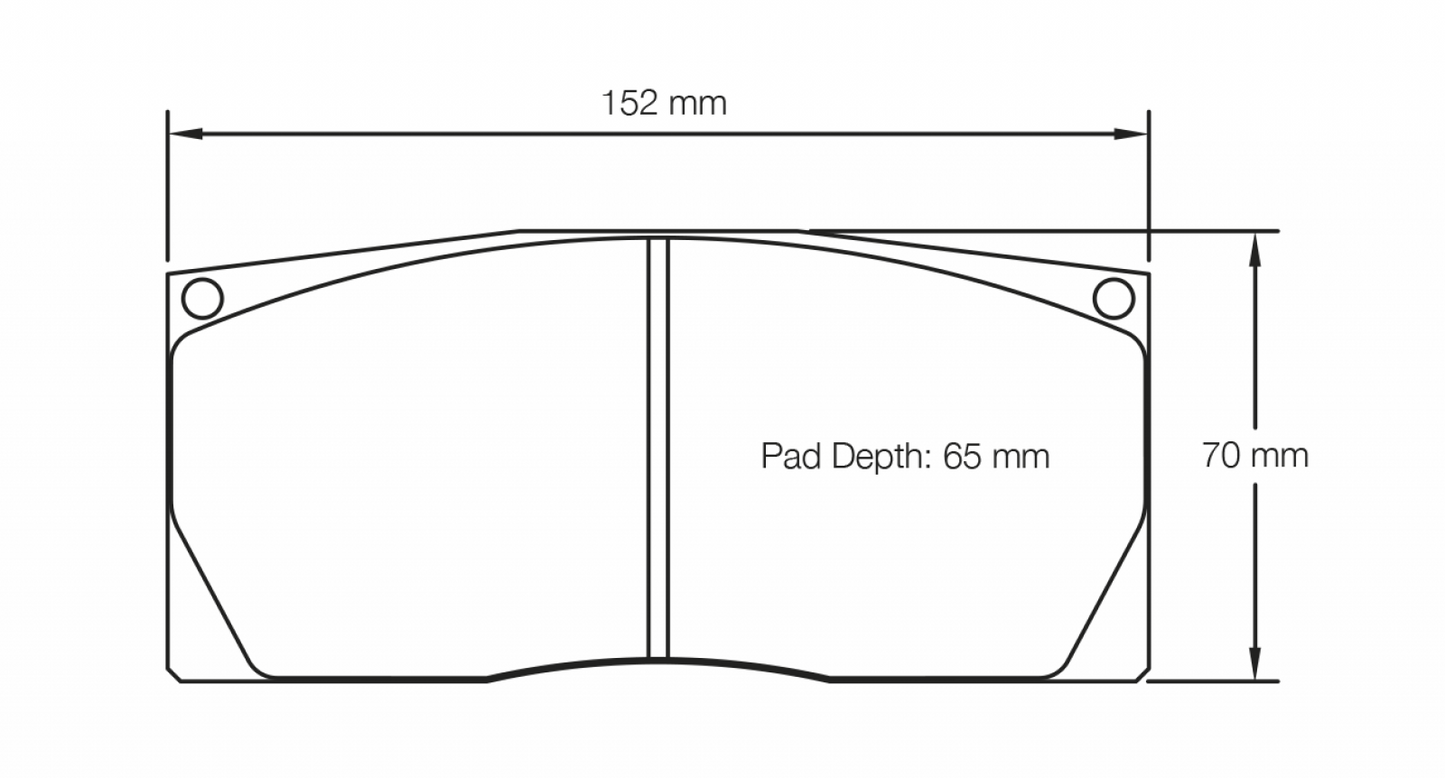 PAGID Racing Pagid Racing 8268 RST1 Compound Brake Pads 8268-RST1