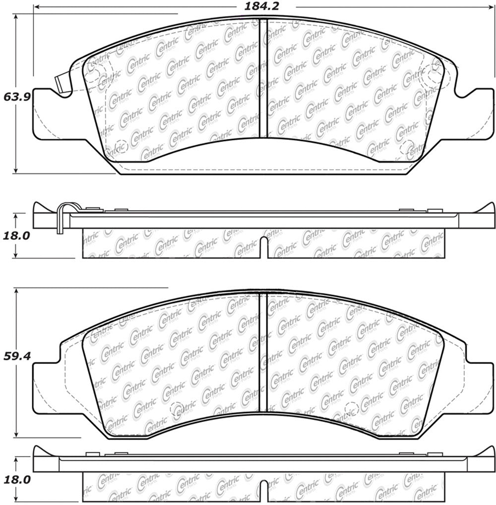 306.1363 CENTRIC BRAKE PARTS