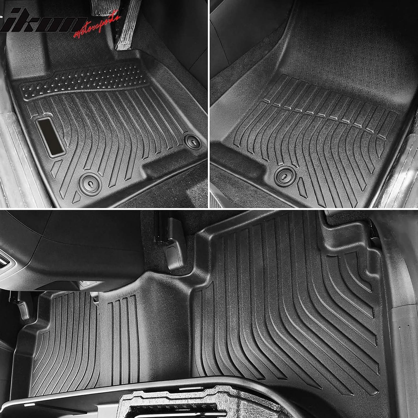Car Floor Mat for 2022-2024 Hyundai Santa Cruz All Weather 3D TPE 3PC