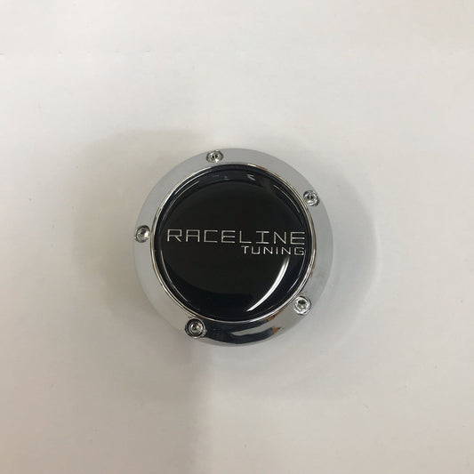 CPR131B Evo Chrome Snap in Cap w/ Black Decal