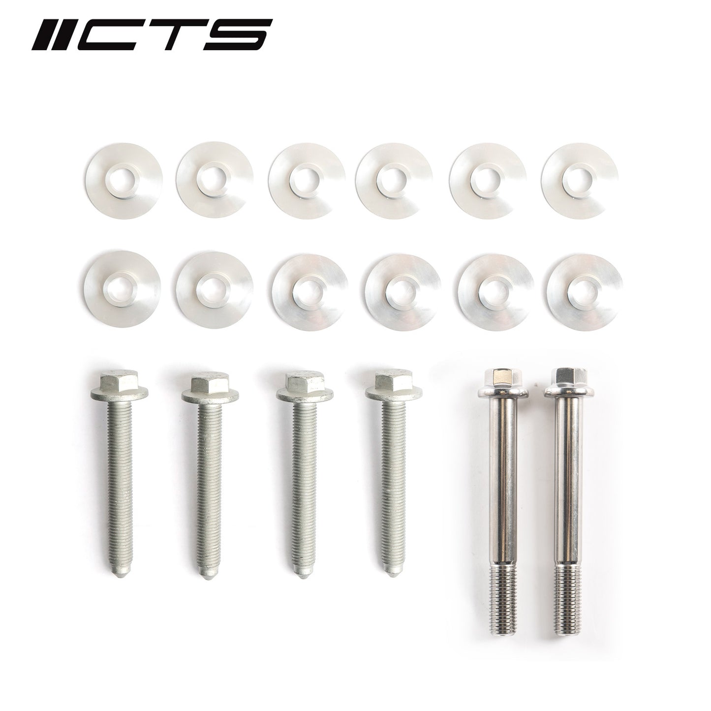 CTS Turbo FRONT Subframe Bushing Insert Kit: MK5/MK6/8P Audi A3 with ARP Bolts CTS-HW-036-ARP