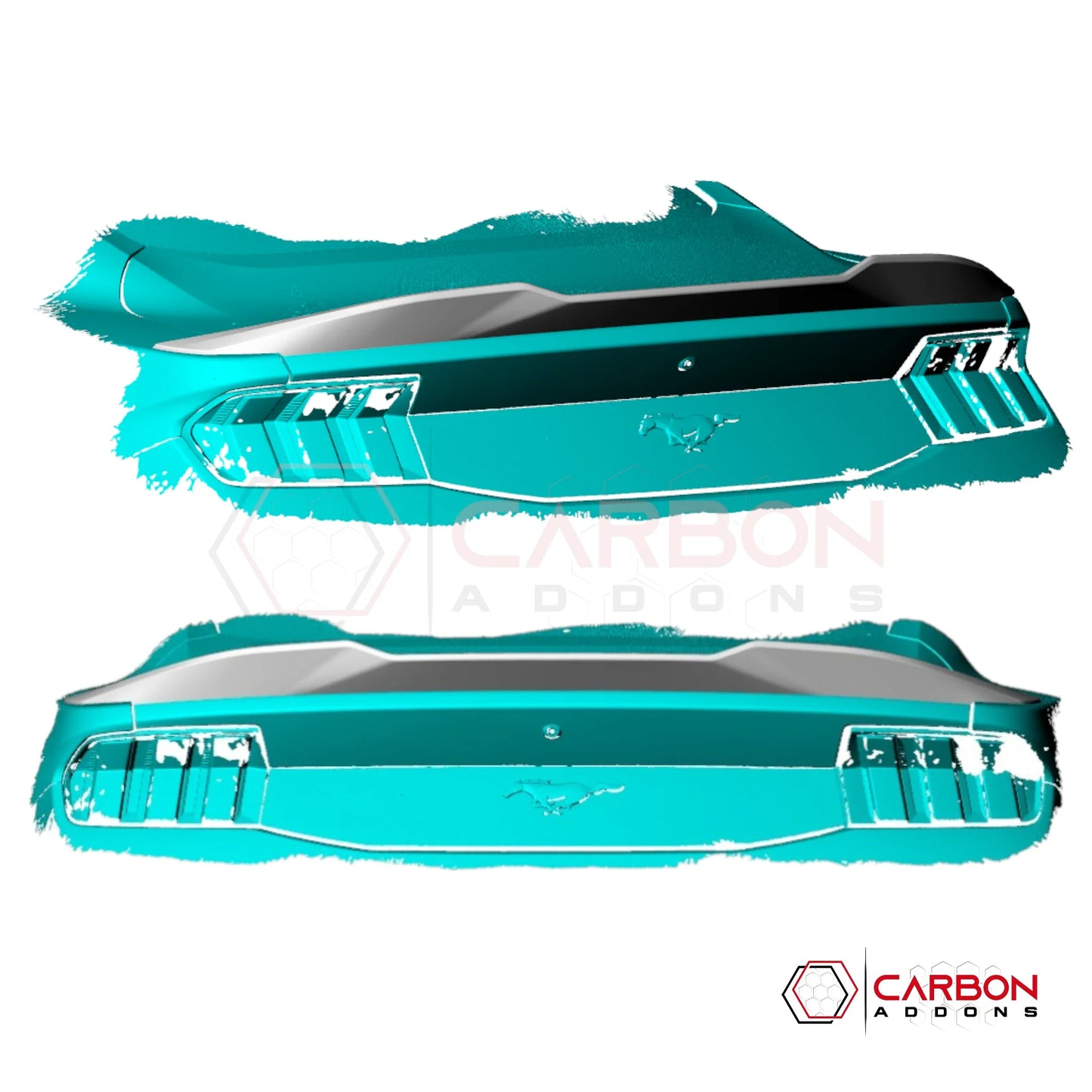 2024+ Ford Mustang (S650) GT & EcoBoost Carbon Fiber Duckbill Spoiler for – Low Profile Gloss Carbon Wing