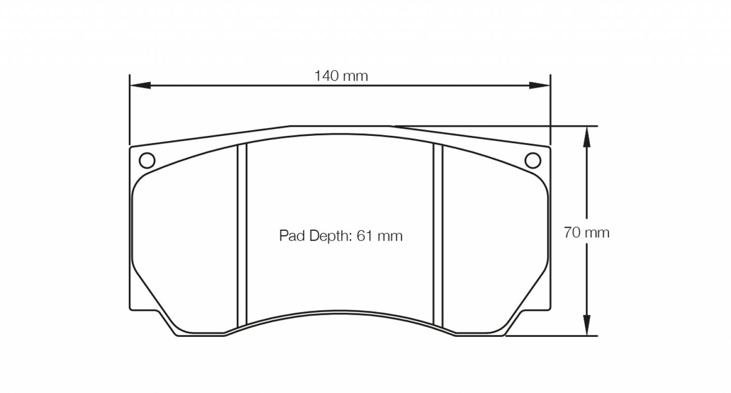 PAGID Racing Pagid Racing 3279 RST1 Compound Brake Pads 3279-RST1